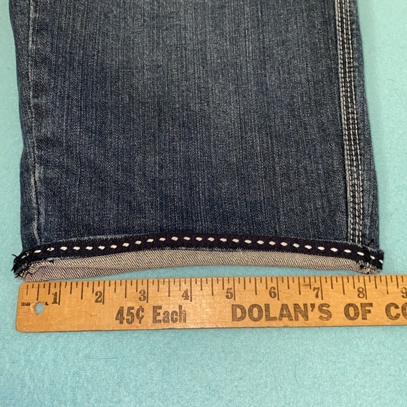 A.N.A A New Approach capri denim blue with white accent stitching size 12 - Picture 9 of 12